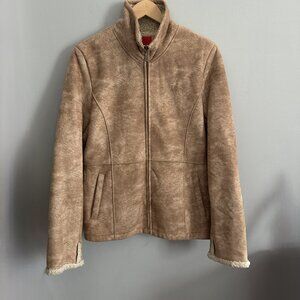 Vintage ESPRIT Faux Suede & Sherpa Lined Coat - Size S